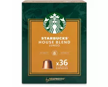 Starbucks House Blend by Nespresso Medium Roast Kaffee, 36 Kapseln