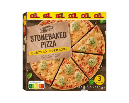 Steinofenpizza Vier Käse XXL
