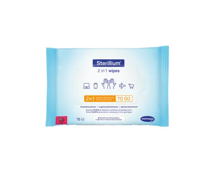 Sterillium 2in1 Desinfektionstücher, 15 Stück