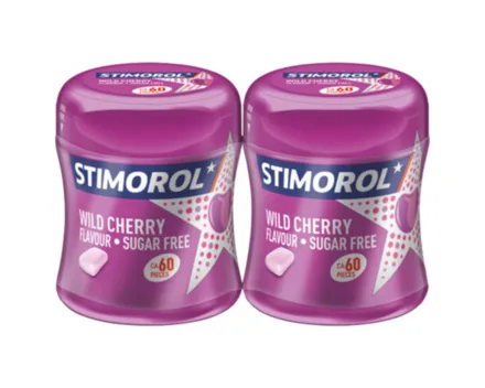 Stimorol Kaugummi Wild Cherry Bottle 2x87g