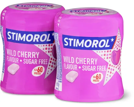Stimorol Wild Cherry- oder V6 Dental Cool Mint-Kaugummi in Dosen