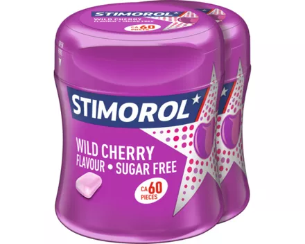 Stimorol Wild Cherry ohne Zucker Bottle 2 x 87 g