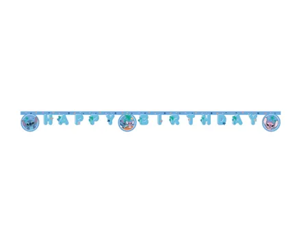 Stitch Girlande Happy Birthday 2 m