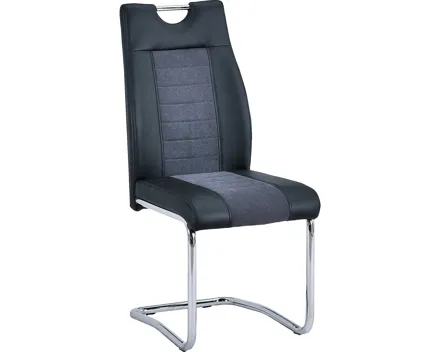 Stuhl Brantford Stoff schwarz