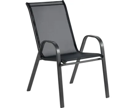 Stuhl Paris Textilene schwarz