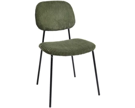 Stuhl Samy Cordstoff grün