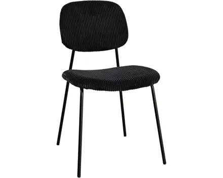 Stuhl Samy Cordstoff schwarz