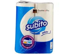 Subito Haushaltspapier weiss 2 Rollen