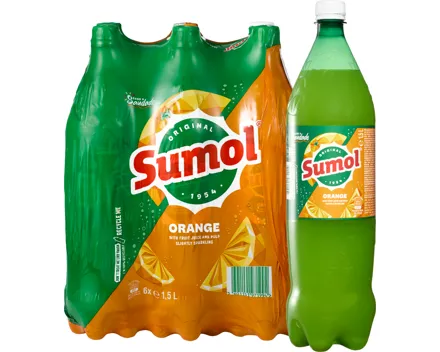 Sumol Getränk mit Fruchtsaft und Fruchtfleisch