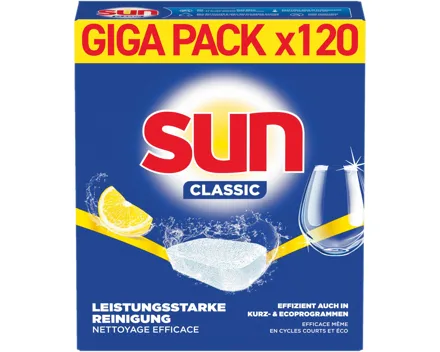 Sun 1 in 1 Lemon 120 Geschirrspültabs