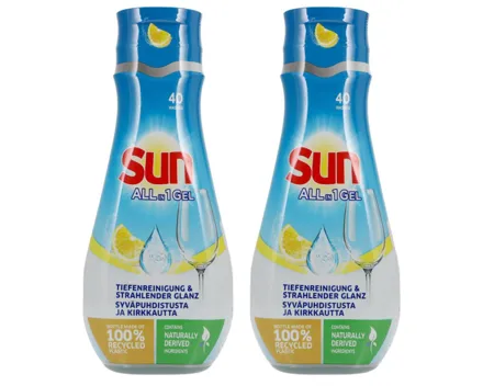 Sun All-in-1 Geschirrspül-Gel Lemon 2x 700ml