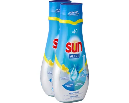 Sun All in 1 Geschirrspülgel Lemon