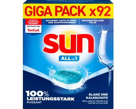 Sun All in 1 Geschirrspültabs Regular