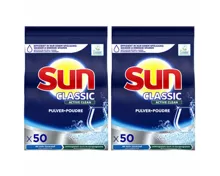 Sun Classic Geschirrspül-Pulver Active Clean 2x 50WG