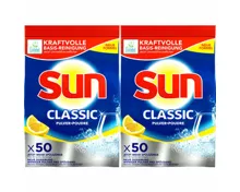 Sun Classic Geschirrspül-Pulver Active Clean Lemon 2x 950g