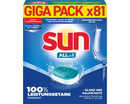 Sun Geschirrspültabs All in 1 Regular