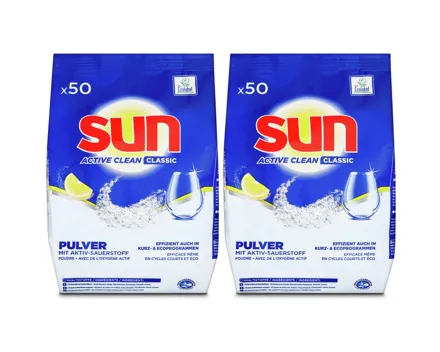 Sun Pulver Classic Active Clean Lemon 2x950g