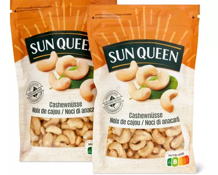 Sun Queen-Cashewnüsse oder -Mangoschnitze getrocknet