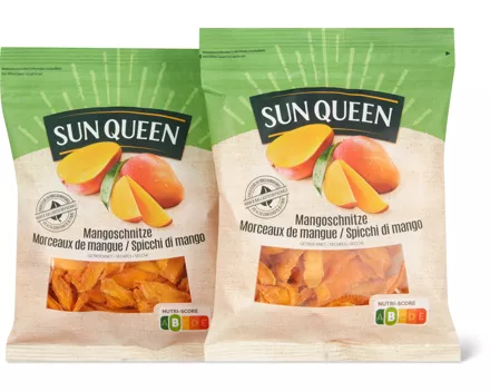 Sun Queen-Mangoschnitze, -Nussmischung oder -Mandeln