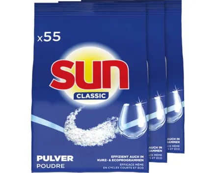 Sun Spülmaschinenpulver Classic 3 x 55 Spülgänge