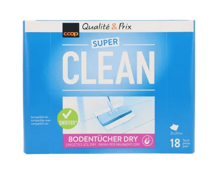 Super Clean Bodenwischtücher dry 18 Stück