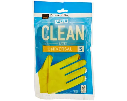 Super Clean Gummi-Handschuhe Universal gelb FSC S 1 Paar
