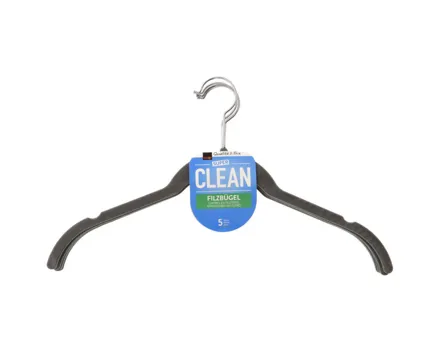 Super Clean Kleiderbügel Filz grau