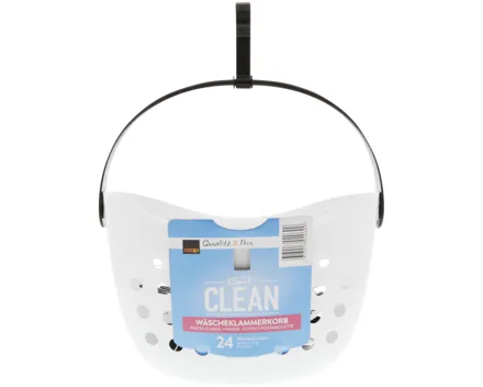 Super Clean Wäscheklammerkorb mit 24 Klammern