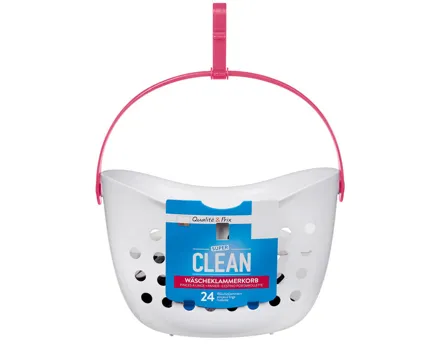 Super Clean Wäscheklammerkorb mit 24 Klammern