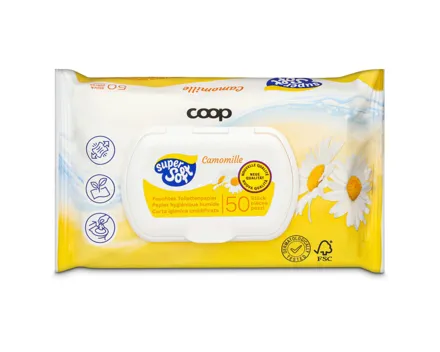 Super Soft FSC Feuchttücher Kamille 4x50 Stück