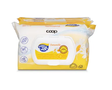 Super Soft FSC Feuchttücher Kamille 4x50 Stück