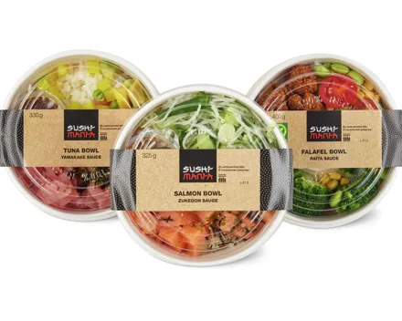 Sushi Mania Bowls gekühlt
