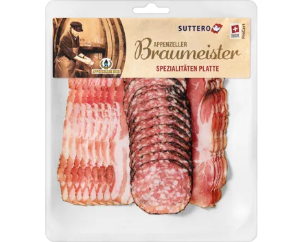 Suttero Appenzeller Braumeister Spezialitäten-Platte