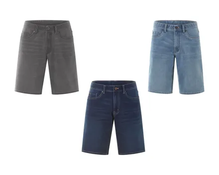 Sweat-Denim-Bermudas