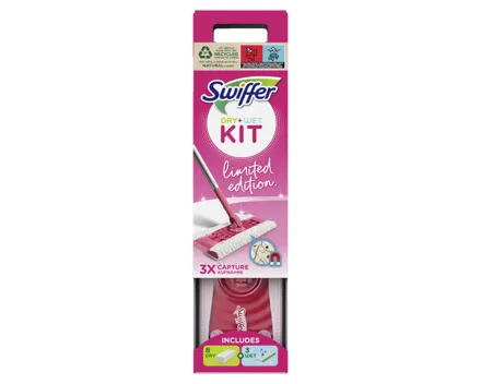 Swiffer Pink Dry & Wet Kit