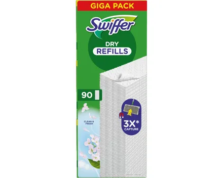 Swiffer Trocken Wischtücher Nachfüllpackung, 90 Stück