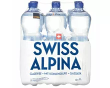 Swiss Alpina Blau Mineralwasser mit Kohlensäure 6x1l