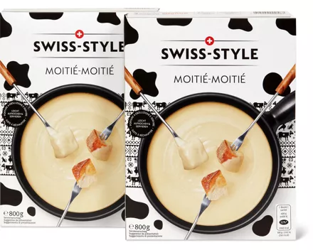 Swiss Style Fondue Moitié-Moitié