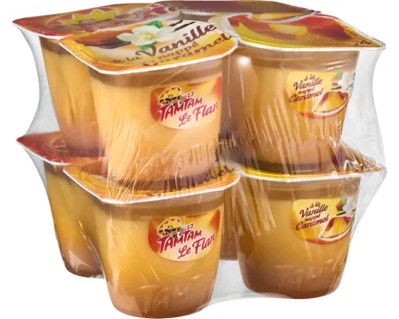 TamTam Flan Vanille mit Karamellsauce
