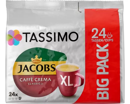 Tassimo Jacobs Kaffeekapseln Caffè Crema Classico XL