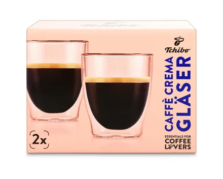 Tchibo Café Crème doppelwandiges Gläser-Set, 0.2l