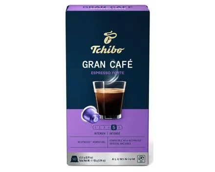 Tchibo Gran Café Espresso Forte 10 Caps - Nespresso kompatibel