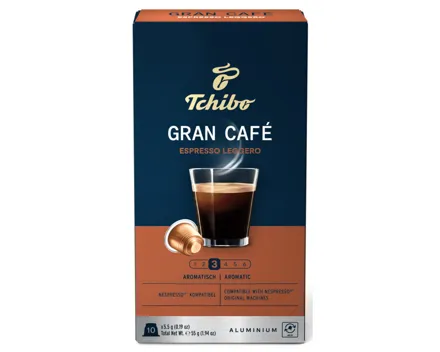 Tchibo Gran Café Espresso Leggero 10 Kapseln - Nespresso kompatibel
