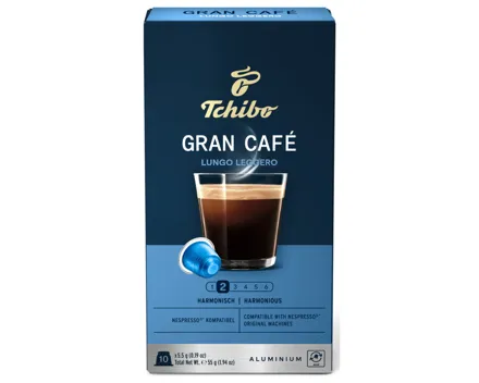 Tchibo Gran Café Lungo Leggero 10 Kapseln - Nespresso kompatibel