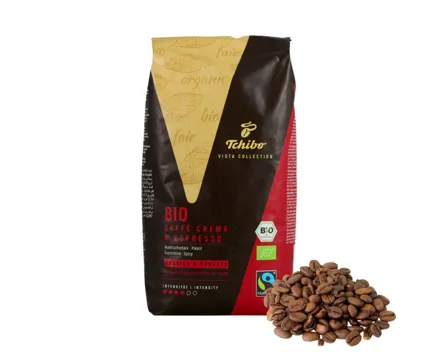 Tchibo Vista Bio Caffè Crema & Espresso Fairtrade Bohnenkaffee