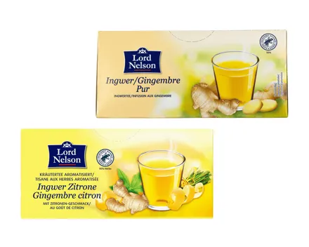 Tee Zitrone-Ingwer, Ingwer Pur