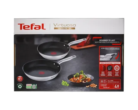 Tefal Bratpfannen-Set Virtuoso 24+28cm