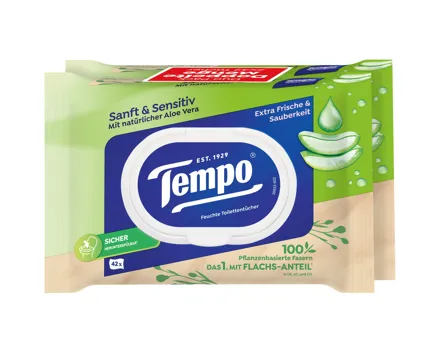 Tempo Feuchttücher Sanft & Sensitiv