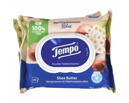 Tempo Feuchttücher Shea Butter