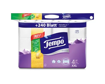 Tempo Premium Toilettenpapier 4-lagig 24 Rollen